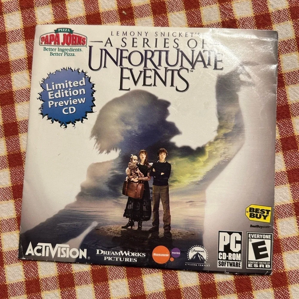 2004 Lemony Snickets Series Of Unfortunate Events LTD ED PREVIEW CD PC CD ROM